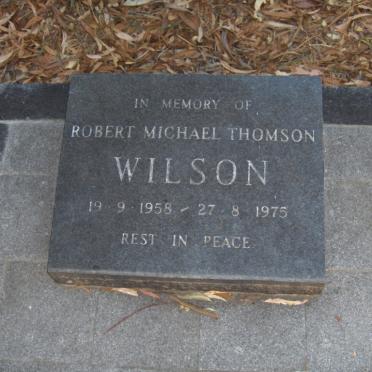WILSON Robert Michael 1958-1975