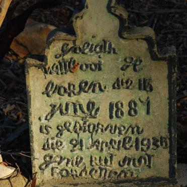 WITBOOI Iseiath 1887-1938