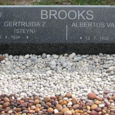 BROOKS Albertus Van Niekerk 1922-2002 &amp; Gertruida Z. STEYN 1934-