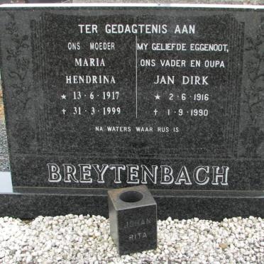 BREYTENBACH Jan Dirk 1916-1990 &amp; Maria Hendrina 1917-1999