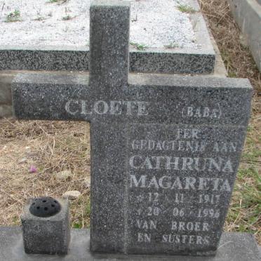 CLOETE Cathruna Magareta 1917-1996