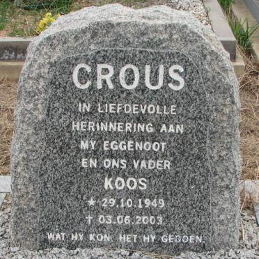 CROUS Koos 1949-2003