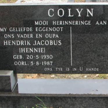 COLYN Hendrik Jacobus 1930-1987