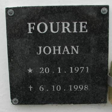 FOURIE Johan 1971-1998