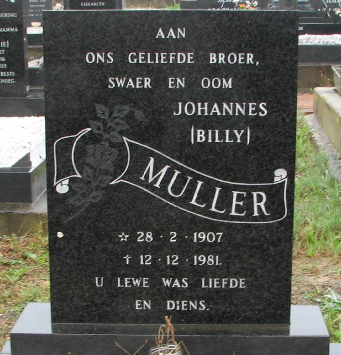 MULLER Johannes 1907-1981