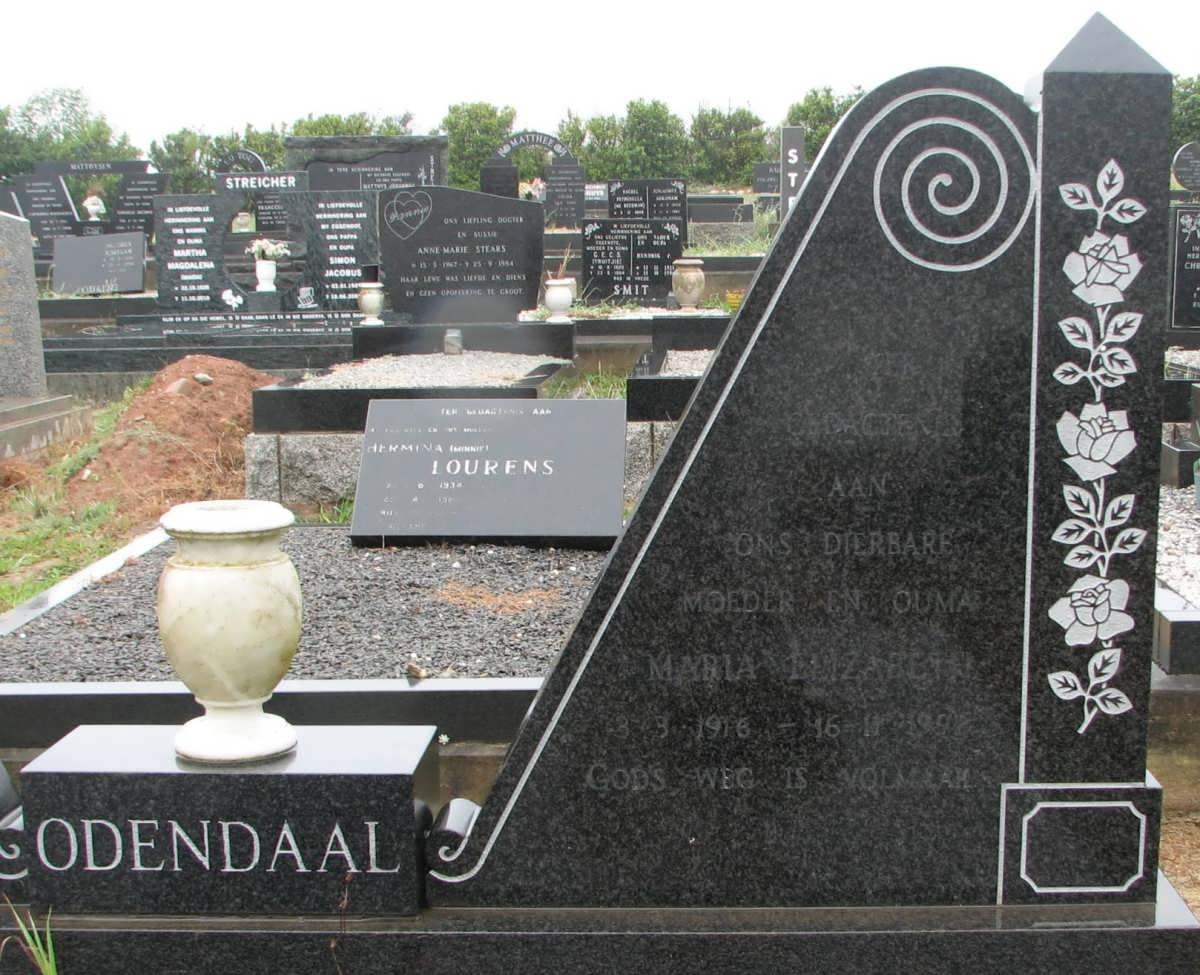 ODENDAAL Dirk Hendrik 1914-1985 &amp; Maria Elizabeth 1916-199?