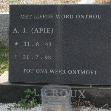 ROUX A.J., le 1943-1993