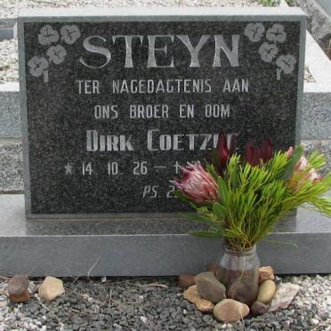 STEYN Dirk Coetzee 1926-