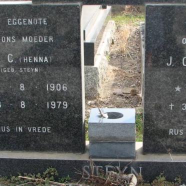 STEYN J.G.C. 1911-1987 &amp; J.C. STEYN 1906-1979