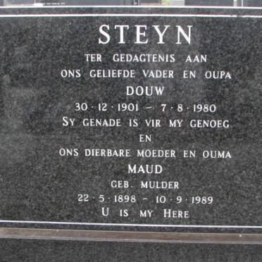 STEYN Douw 1901-1980 &amp; Maud MULDER 1898-1989