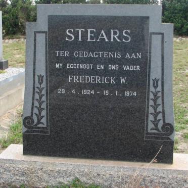 STEARS Frederick W. 1924-1974