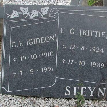 STEYN G.F. 1910-1991 &amp; C.G. 1924-1989