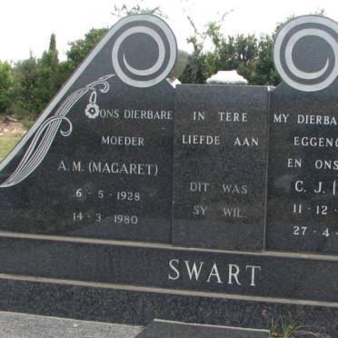 SWART C.J. 1924-1979 &amp; A.M. 1928-1980