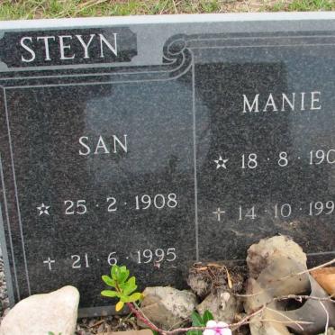 STEYN Manie 1903-1996 &amp; San 1908-1995