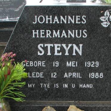 STEYN Johannes Hermanus 1929-1988