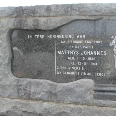 STREICHER Matthys Johannes 1930-1983