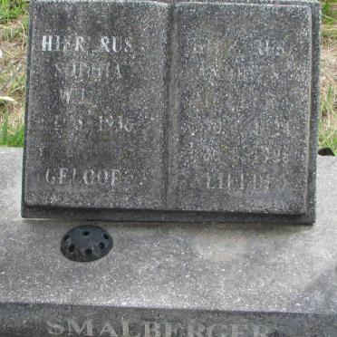 SMALBERGER Sophia W.L. -193?