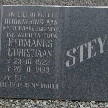 STEYN Hermanus Christiaan 1922-1993