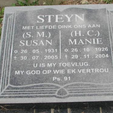 STEYN H.C. 1926-2004 &amp; S.M.1931-2005