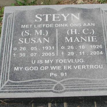 STEYN H.C. 1926-2004 &amp; S.M.1931-2005