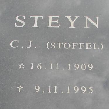 STEYN C.J. 1909-1995