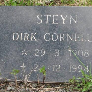 STEYN Dirk Cornelus 1908-1994
