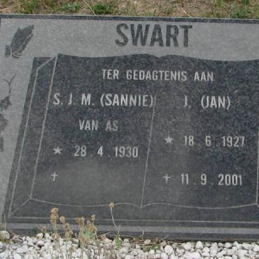 SWART J. 1927-2001 &amp; S.J.M. VAN AS 1930-