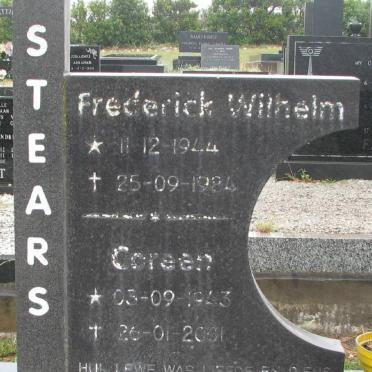 STEARS Frederick Wilhelm 1944-1984 &amp; Coreen 1943-2001