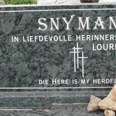 SNYMAN Lourens Marthinus 1930-2002