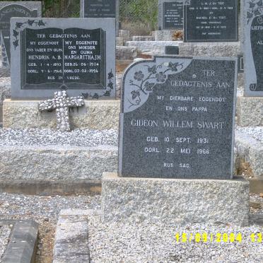 SWART Gideon Willem 1931-1966