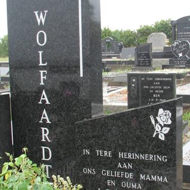 WOLFAARDT J.S. nee DE WET 1916-2003