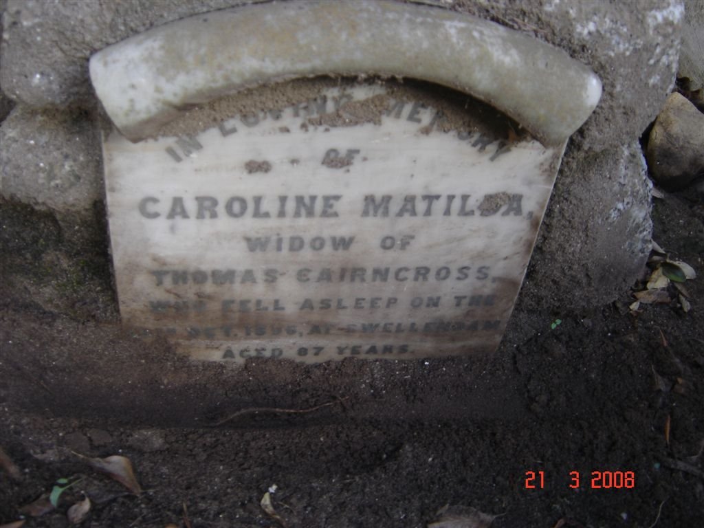 CAIRNCROSS Caroline Matilda -1896
