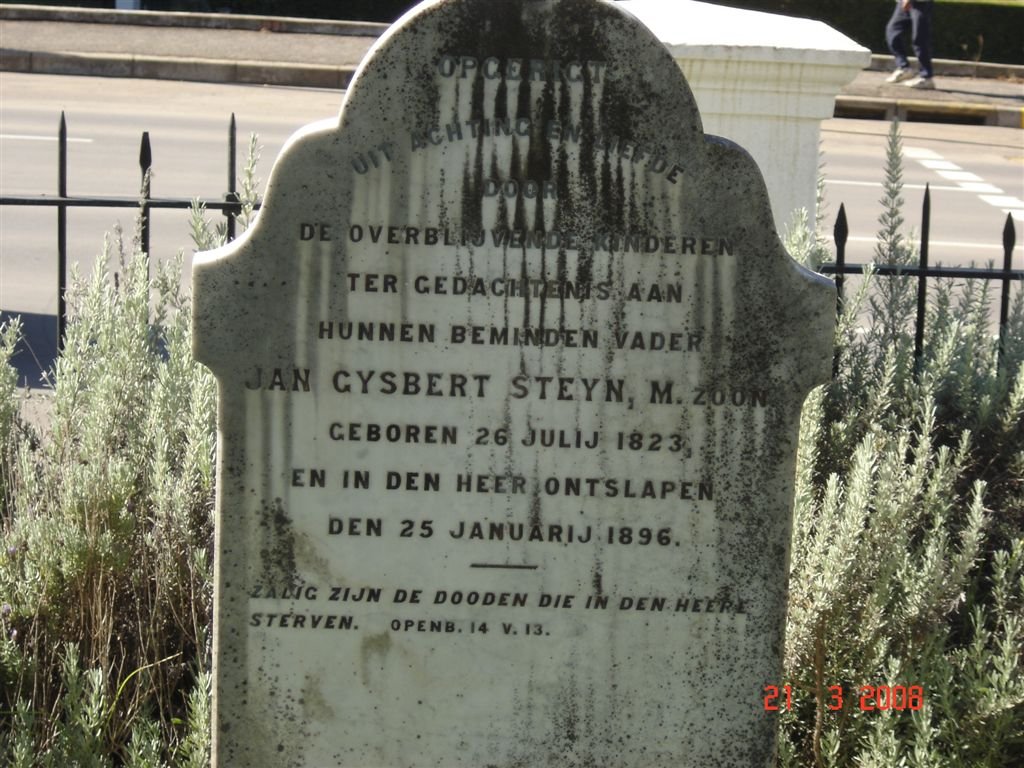 STEYN Jan Gysbert 1823-1896