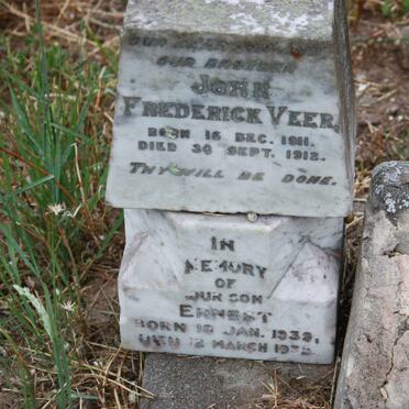 VEER John Frederick 1911-1912 :: ? Ernst 1939-1939