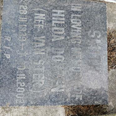 SMITH Hilda Doreen nee VAN STER 1939-2002