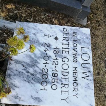 LOUW Bertie Godfrey 1950-2001