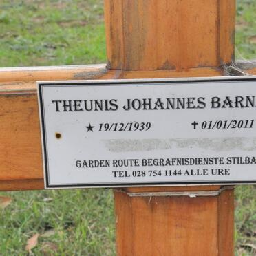 BARNARD Theunis Johannes 1939-2011