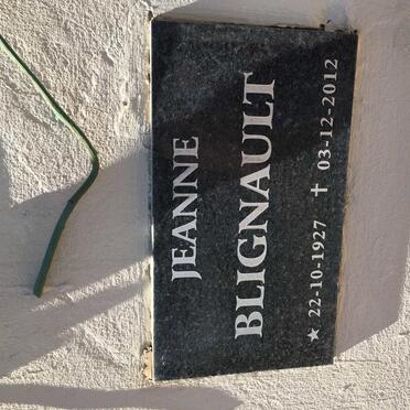 BLIGNAULT Jeanne 1927-2012