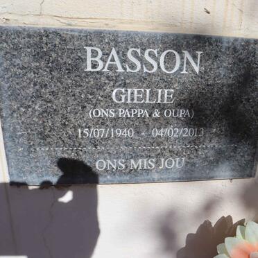 BASSON Gielie 1940-2013