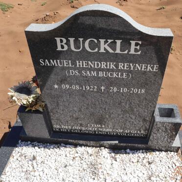 BUCKLE Samuel Hendrik Reyneke 1922-2018