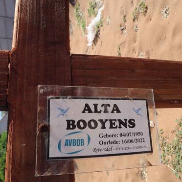 BOOYENS Alta 1950-2022