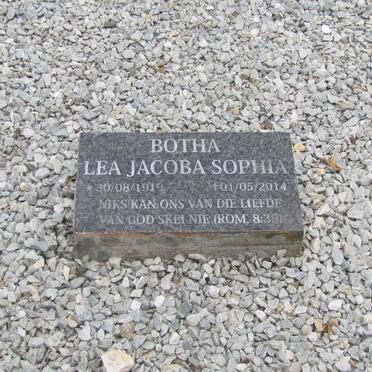 BOTHA Robbie 1945- &amp; Elsie 1942-2005 :: BOTHA Lea Jacoba Sophia 1919-2014 