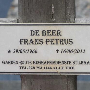 BEER Frans Petrus, de 1966-2014