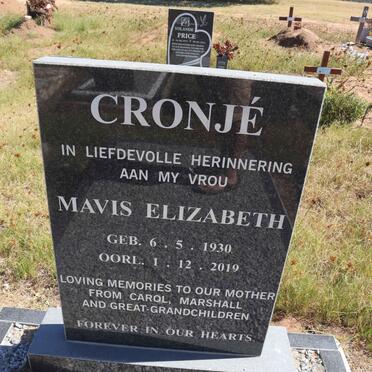 CRONJE Mavis Elizabeth 1930-2019