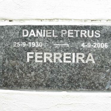 FERREIRA Daniel Petrus 1930-2006