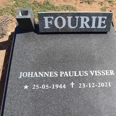 FOURIE Johannes Paulus Visser 1944-2021