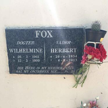 FOX Herbert 1934-2013 :: FOX Wilhelmine 1961-1999