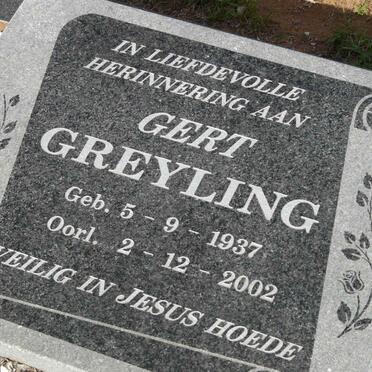 GREYLING Gert 1937-2002