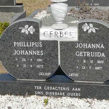 GERBER Phillipus Johannes 1915-1972 &amp; Johanna Gertruida 1922-1967