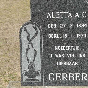 GERBER Aletta A.C. 1884-1974